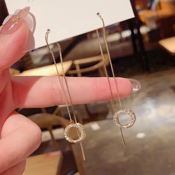 New 18k gold plated tassel luxury earrings - Picture 2 of 4